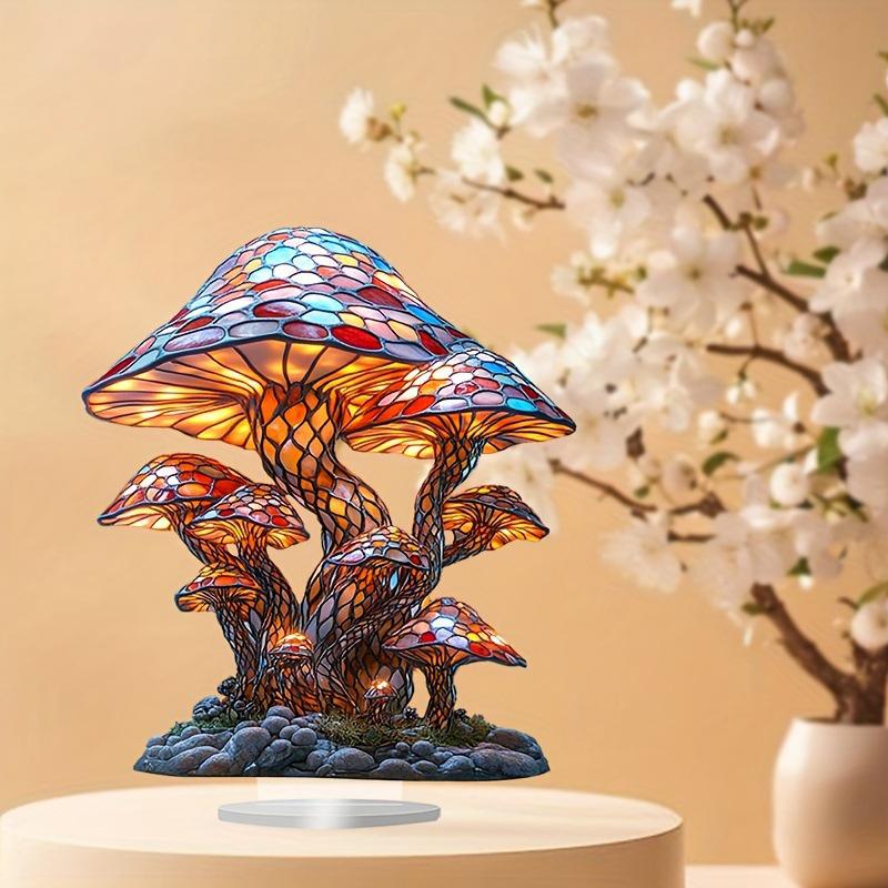 Colorful Fantasy Mushroom Ornaments for Home, Living Room, Bedroom, Desk, or Study