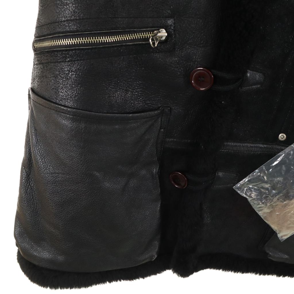 AVIREX B-7 Mouton Flight jacket M black Alaska Men's Used