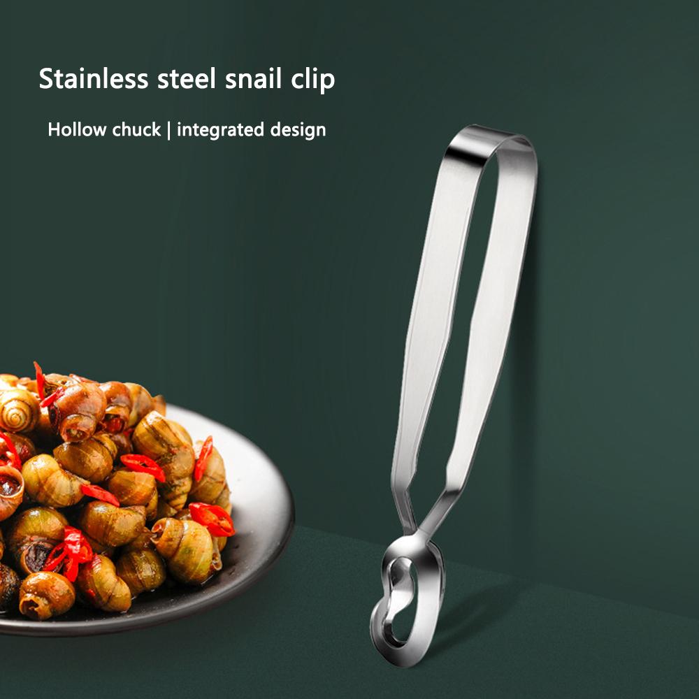 Portable Snail Tongs Stainless Steel Non-slip Serving Tongs Baking Tool For Cooking Barbeque Picnic Bbq