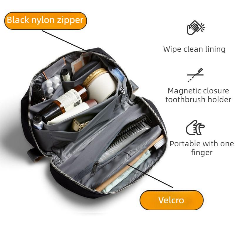 Men's Travel Toiletry Bag Large Capacity Portable Storage Bag for Business Trips And Leisure Travel Convenient Carry-On