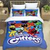 3D Print Anime Smiling Animals CATNAP DOGDAY Bedding Set Brand New Cool Anime Quilt Cover Pillowcase Cute Cartoon Children Gift
