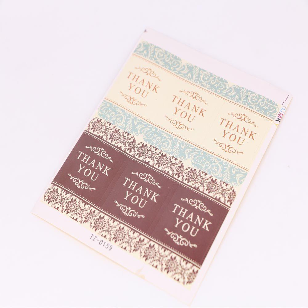 Self-adhesive Thank You Labels Paper Labels Stickers Sealing Sticker Cake Candy Box Gift Box