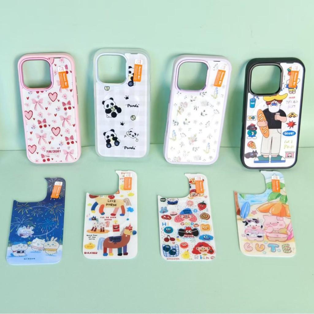 Drop-Proof Magnetic Phone Case for Apple Fun Zoo 16/17 - Adorable Acrylic Full Coverage