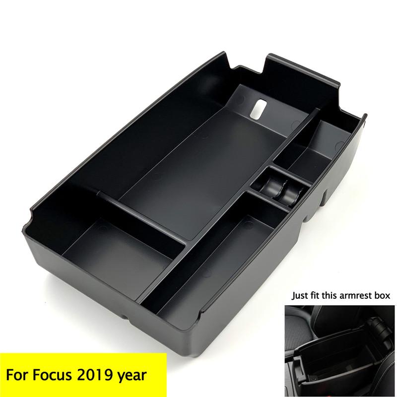 Car Accessories Armrest Box Storage Center Console Organizer Container Holder Box case For Ford Focus 4 MK4  car Styling Armrest box Storage