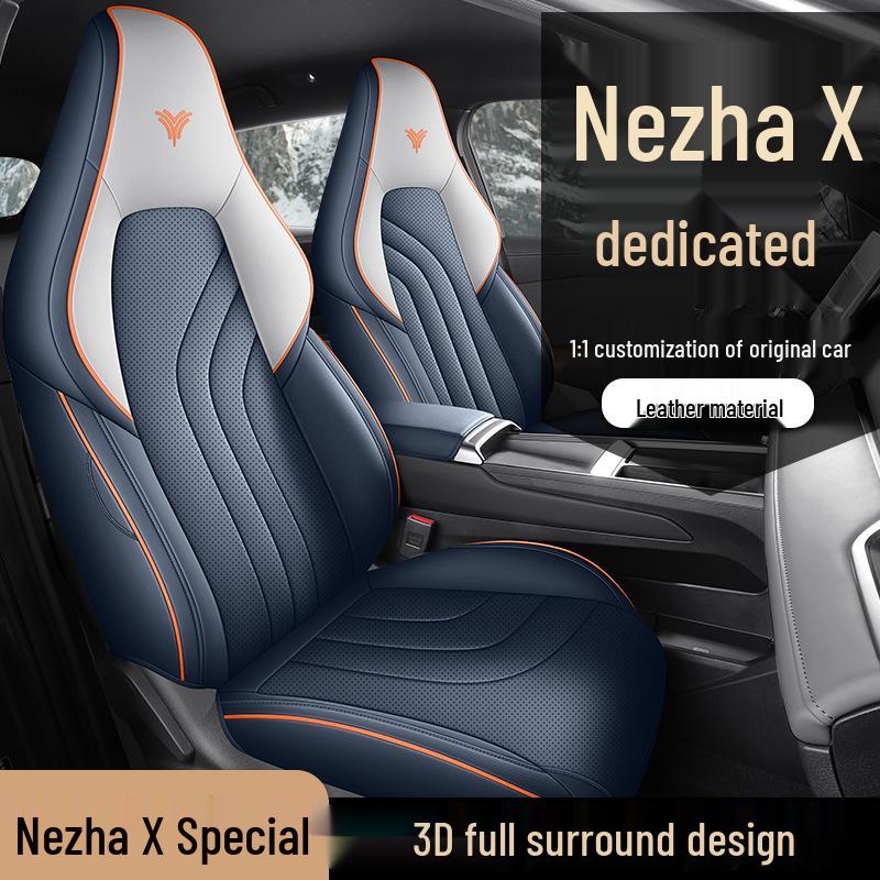 Neta X Full Leather Car Seat Cushion Cover - All-Season, Universal Fit