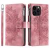 Zipper Leather Wallet Multi Cards Solt Case For iPhone 14 13 12 Mini 11 15 Pro XS Max XR X 8 7 SE 2022 6 Plus Stand Phone Cover