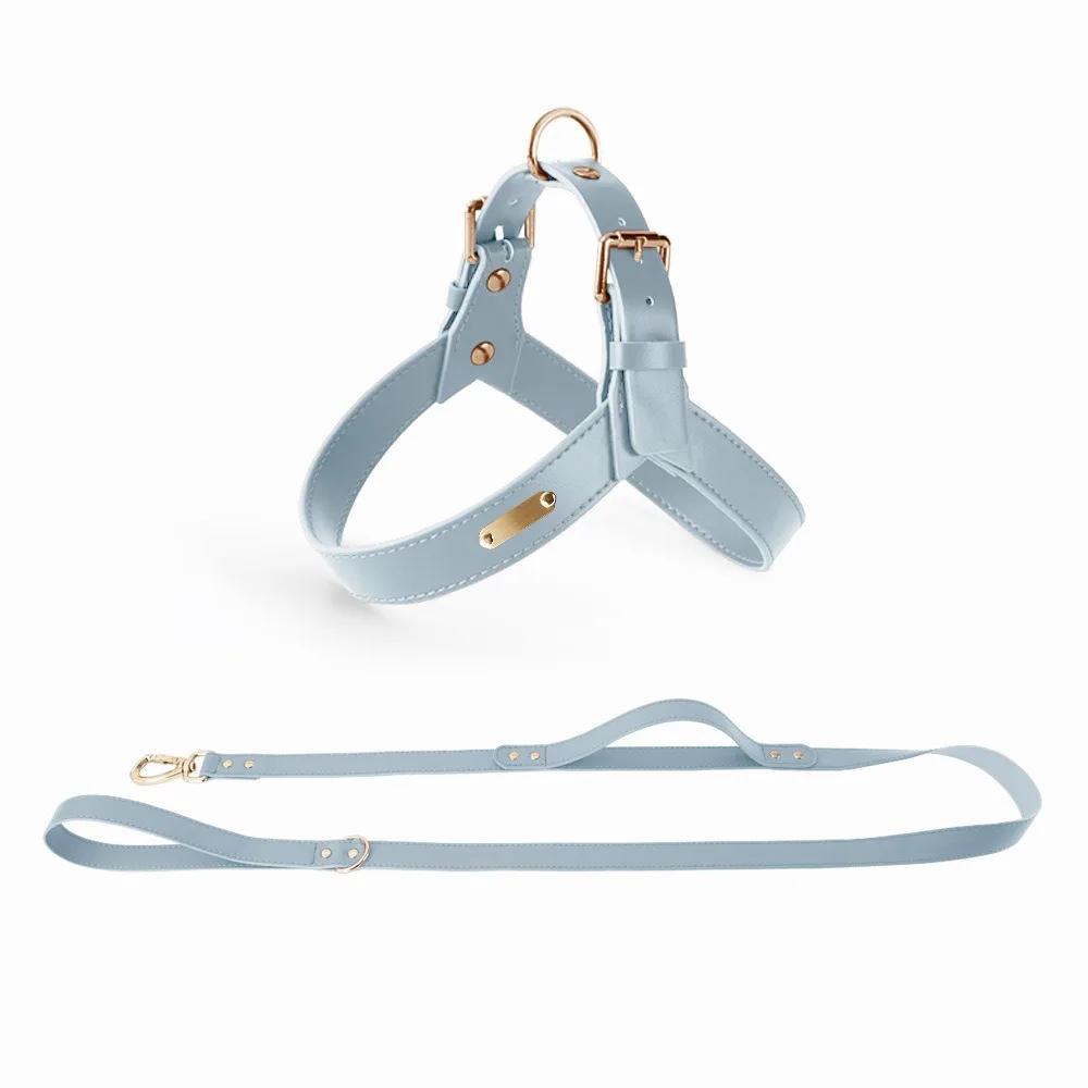 Leather Dog Hand Holding Rope Explosion-Proof Pet Harness Vest Outdoor Medium Large Dog Puppy Kitten Supplies Pets Accessories