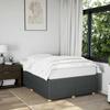 Vidaxl Bed Frame Without Mattress, Dark Gray, 120X190 Cm, Fabric