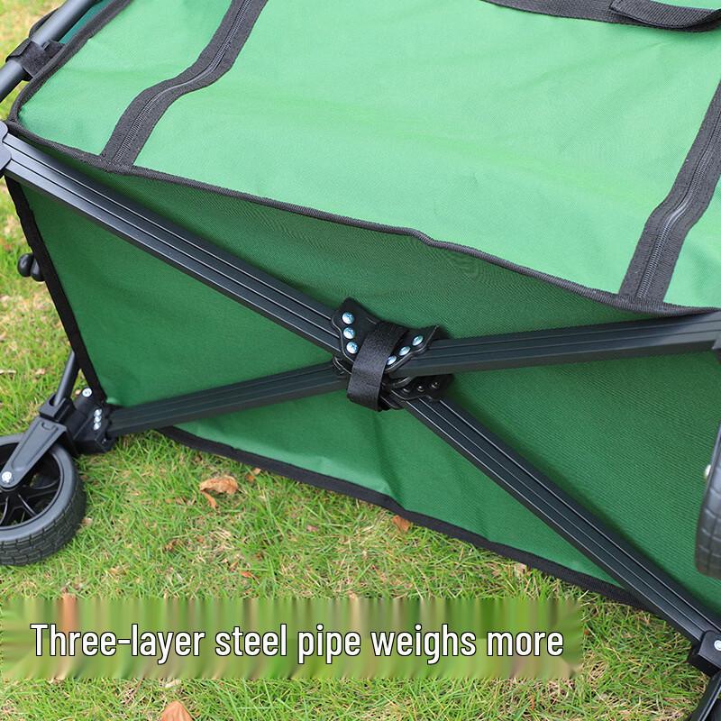 Carrinho de Camping ao Ar Livre com Rodas de Liberação Rápida