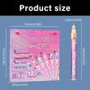 Stylos d'Art pour Ongles 12 Couleurs Marqueurs à Ongles Imperméables à Séchage Rapide pour Peinture d'Ongles en Gel Liner & Outils d'Art pour Ongles de Salon à Domicile