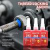 243 Medium Strength Blue Threadlocker 10ml 50ml, Anaerobic Adhesive Anti-Loose Sealant for Nuts Bolts Screws Fastening & Anti-Vibration