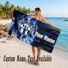 FC Zürich Design Beach Towel Custom Text Large Towel for Beach Vacation