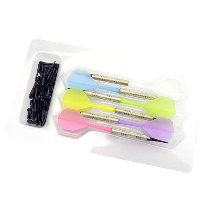 Set of 6Pcs Plastic Tip Dart, Not Easy to Break and Bend Profession 14g Electric Soft Tip Dart with Integrated Shafts