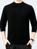 Herren Business Casual dicker Kaschmirpullover - Neuer Stil, Halbhoher Rundhalsausschnitt, 100% Reines Kaschmir, Hochwertige Basisschicht