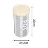 Food-Grade Plastic Storage Jar with Lid for Cereal, Grains, Coffee, & Tea