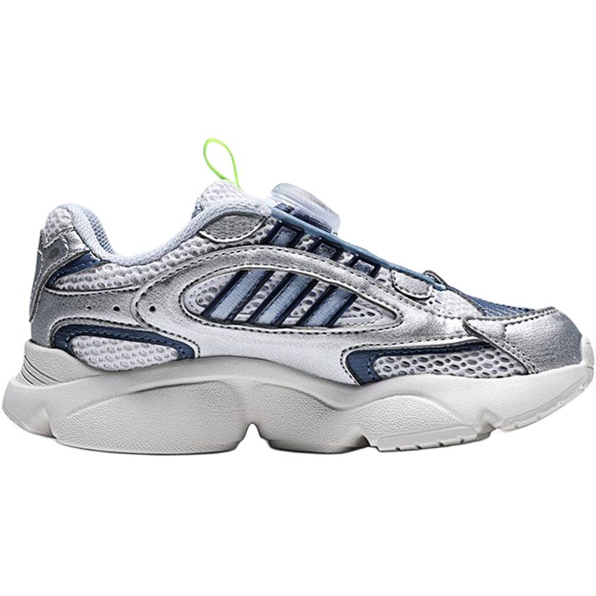 Adidas Originals Ozmillen Boa C Versatile Comfortable Low-Top Casual Shoes Kids sneakers White Silver Blue KJ6657