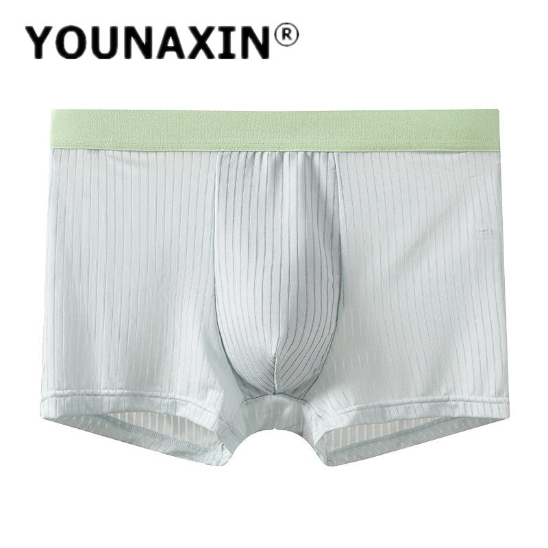 

Мужское нижнее белье большого размера, трусы Ice Silk, боксеры, трусы, нижнее белье для мальчиков, нижние шорты, панталоны L XL 2XL 3XL 4XL 4XL светло-зеленый