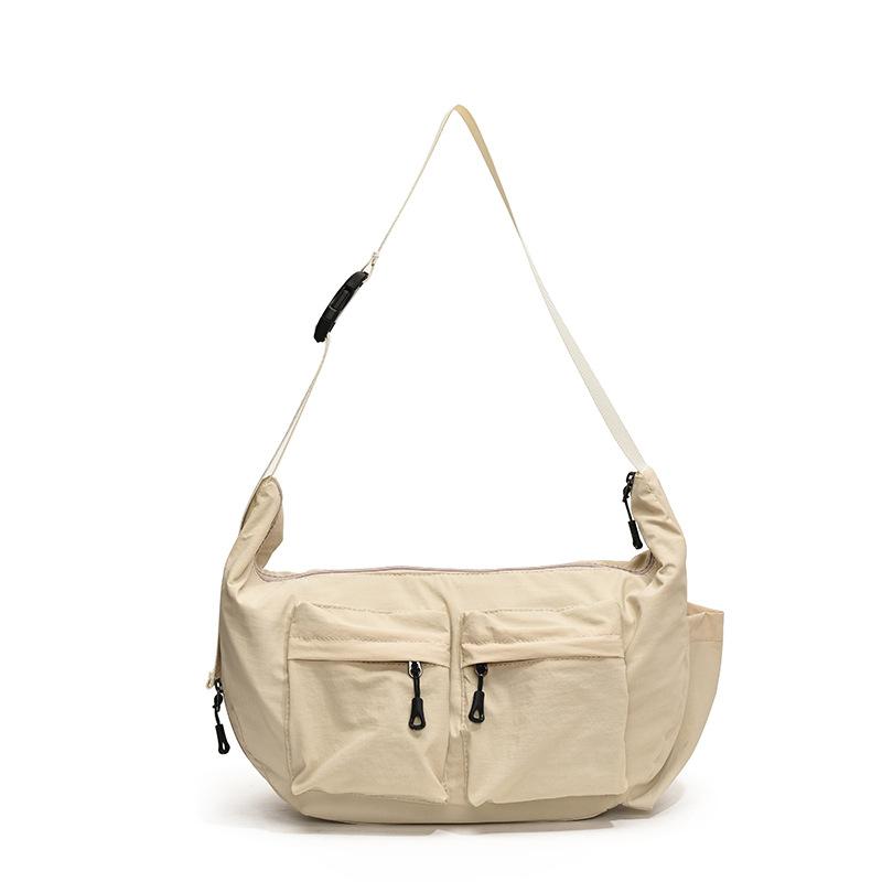 

Сумка из нейлона Niche, женская, новинка 2024 года, осень-зима, женская, студенческая, сумка через плечо, универсальная, повседневная, сумка-мессенджер белый