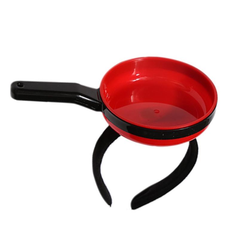 

Funny Headbands For Party Pan Fried Egg Hair Hoop Novelty Hair Band Novelty Headwear Hair Accessories Party Decor червоний