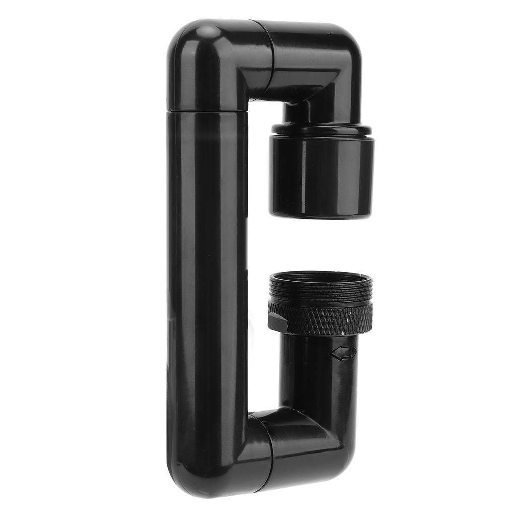 Rotating Telescopic Faucet Mechanical Swivel Arm Faucet for Kitchen Bathroom Sink Washbasin Black