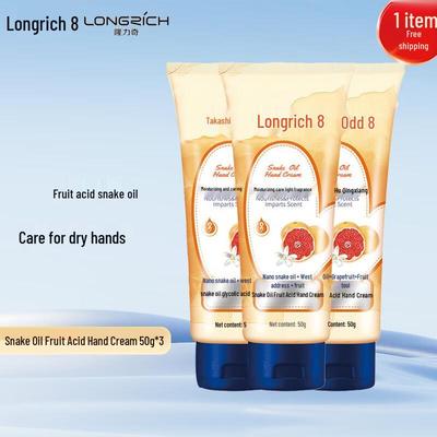 Longliqi Snake Oil & Fruit Acid Hand Cream 3-Pack