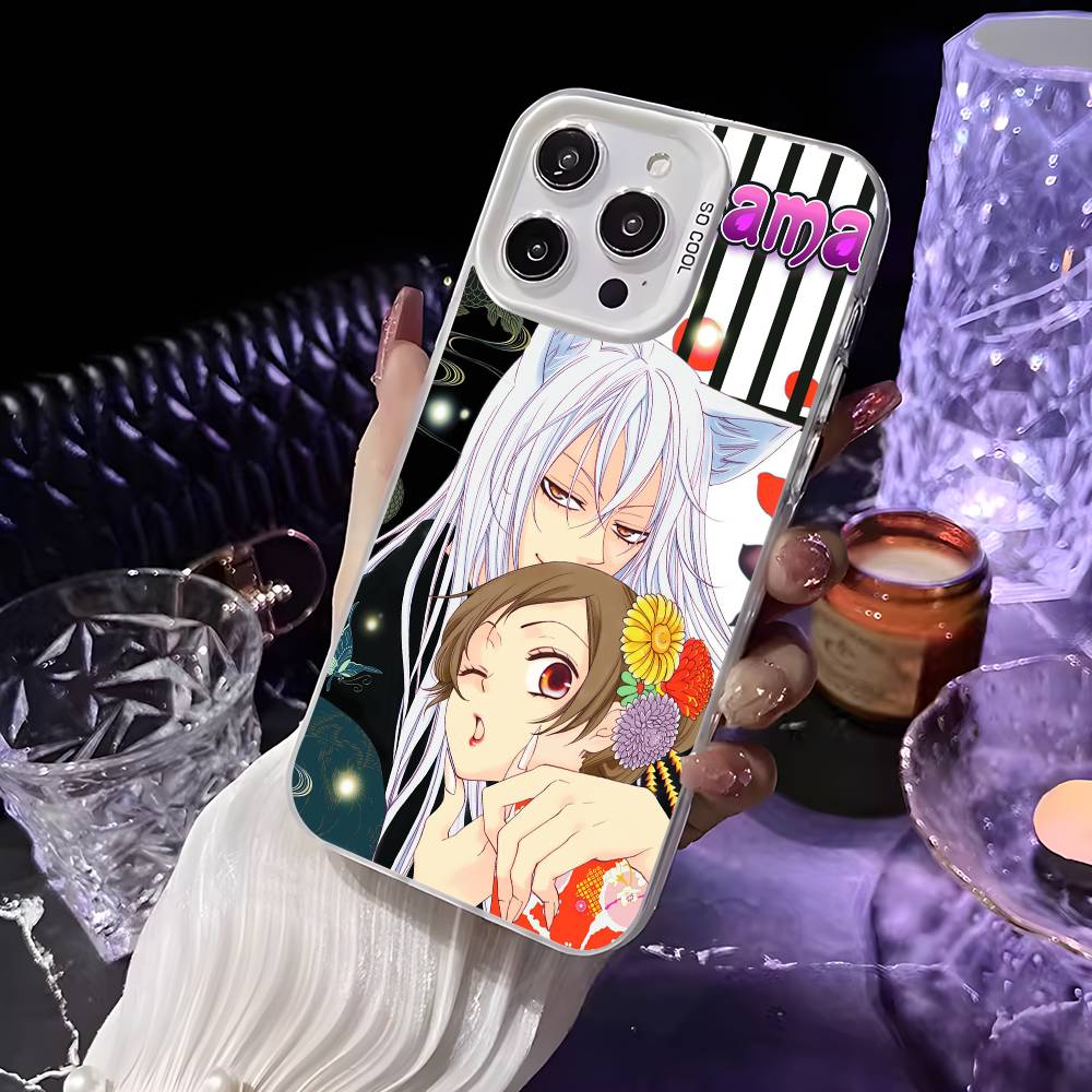 Anime K-Kamisama Kiss Handyhülle Für iPhone 16 15 14 13 12 11 Pro Max Weiß Ultraleicht Laser Metallisch Aurora Funda