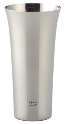 Highball/Beer Tumbler, Silver, 435ml, Made In Japan, Polishing Syndicate, YJ1305