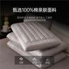 Memory Foam Buckwheat Pillow Neck Support Sleep Aid Low Profile Single Bed With Cotton Cover