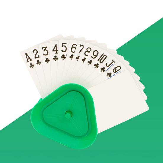 4Pcs Triangle Poker Card Holder Little Hands Kids Seniors Arthritis Hands-Free Paper Cards