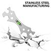 Multipurpose Bathroom Faucet Installation Wrench with Level Ruler for Precise Faucet Positioning and Hex Nut Adjustment