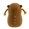 Braided Capybara Plush Toy Love Heart Capybara Stuffed Doll Capybara Cotton Doll  Children Gift