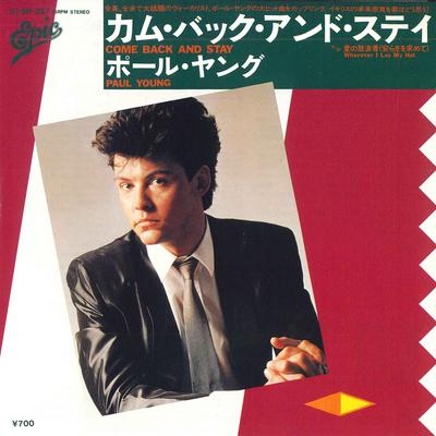 7-Zoll-Schallplatte PAUL YOUNG Come Back Stay Wherever I Lay M 075P257 EPIC 1983 Japan Pop Gebraucht