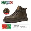 Herren 2025 Vintage-Stil High Top Herbst Lederstiefel mit Seitenreißverschluss & dicker Sohle