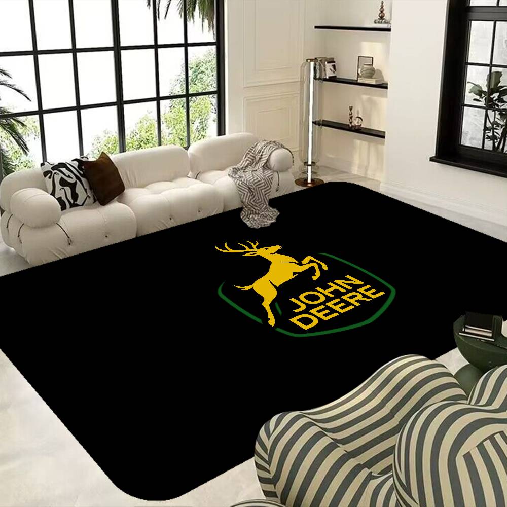 J-John-Logo-Deeres Felpudo de Baño Retro Múltiple Elección Alfombra para Sala de Estar Cocina Alfombrillas Antideslizantes para Mesita de Noche