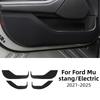 For Ford Mustang Mach-E 2021-2025 Car Door Anti-Kick Protective Pad Protector Mats Cover Sticker Auto Interior Accessories