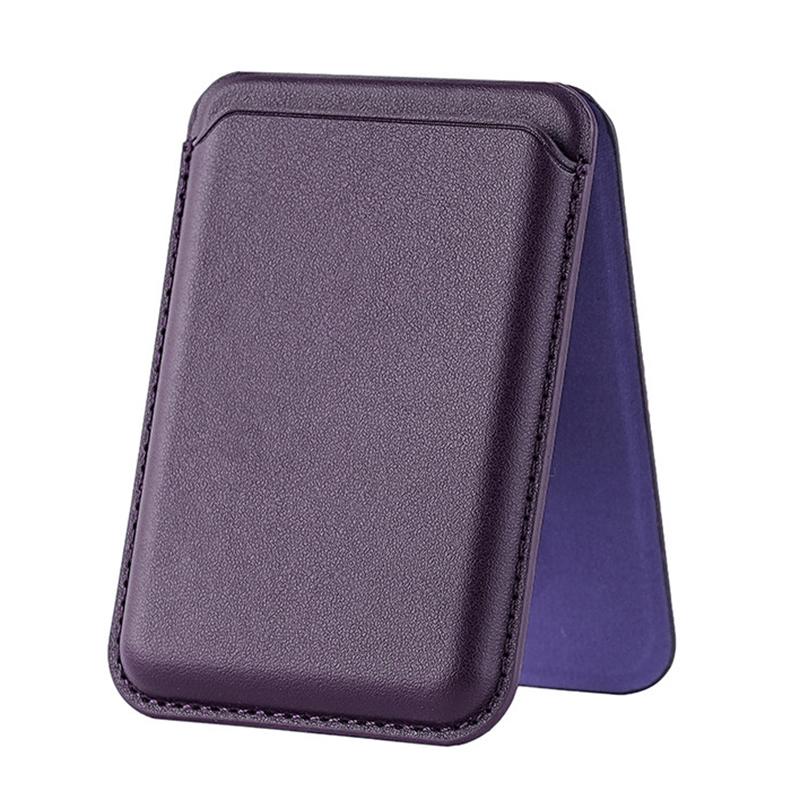 Magnetic For Magsafe Leather Wallet Card Holder For Iphone 16 15 14 13 Pro Max Hide Phone Stand Bank Id Card Holder Pocket Cover