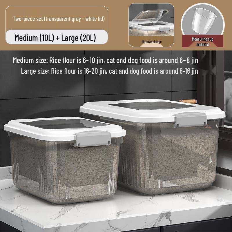 Versiegelter Insekten- und Feuchtigkeitsschutz-Aufbewahrungsbehälter für Reis & Mehl mit großem Fassungsvermögen