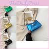 Elegant Blue Pu Messenger Bag For Women Stylish Medium Size Everyday Accessory