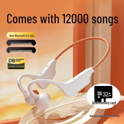 2025 Bone Conduction Bluetooth Headphones with Painless Fit, Long Battery, Card Slot, and Sports Ear Hook