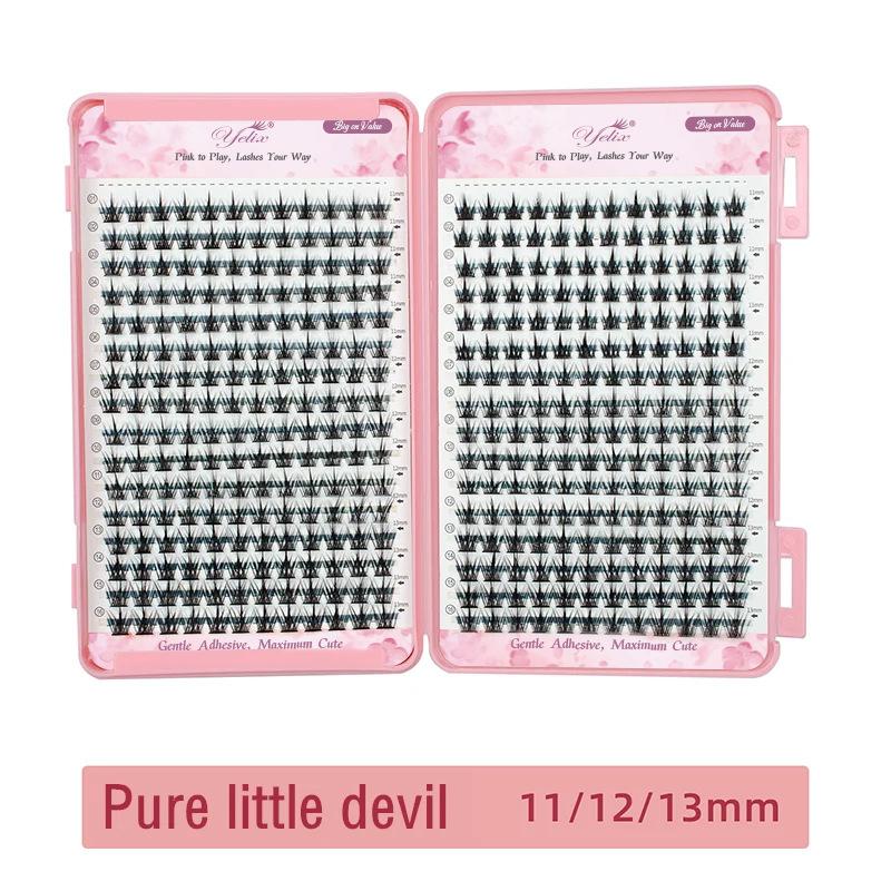 Customized European and American false eyelashes, thick curled 32 rows of diagonal lines, extended large-capacity set, grafted eyelash book