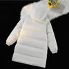Men's Winter Mid-Length Cotton Jacket Thick Warm Coat Men Women Casual Outerwear Overcoat Male Parka