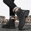 Men's Boots Lace Up Winter New High Top Leisure All-match Men's Casual Boots Non-slip Trend Rubber Men Flat Boots