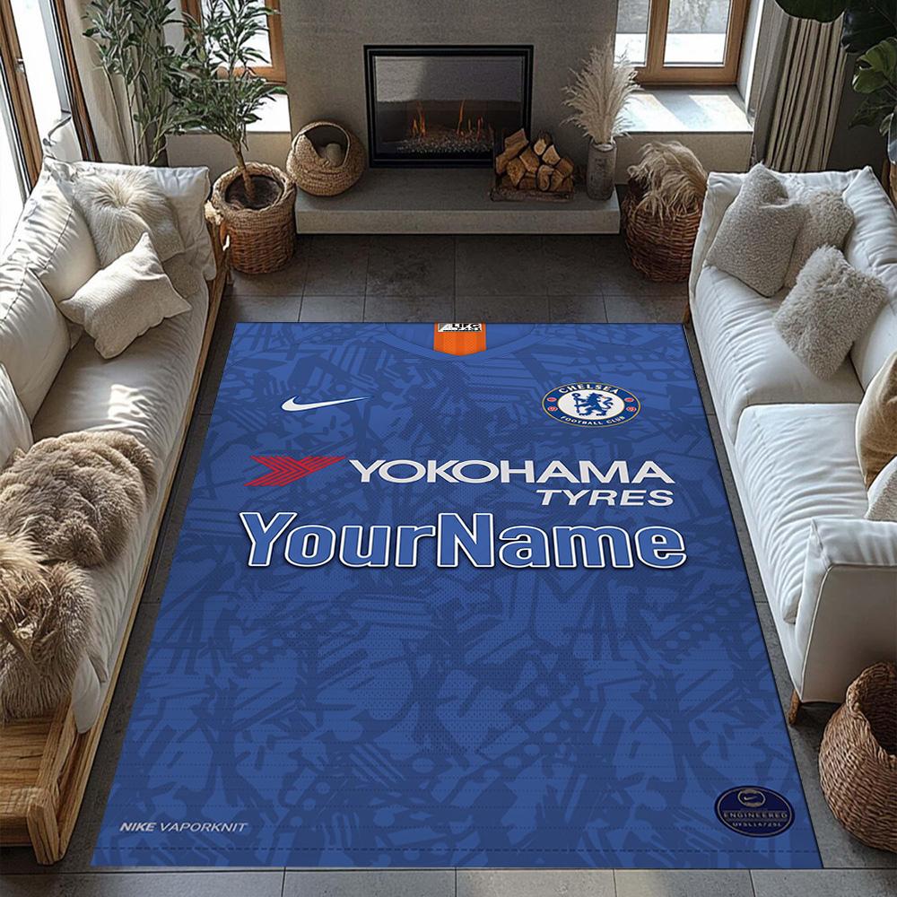 Chelsea Customizable Name Area Rug Design for Entryway Dining Room Balcony Dormitory Anti-slip Rug Office home decor