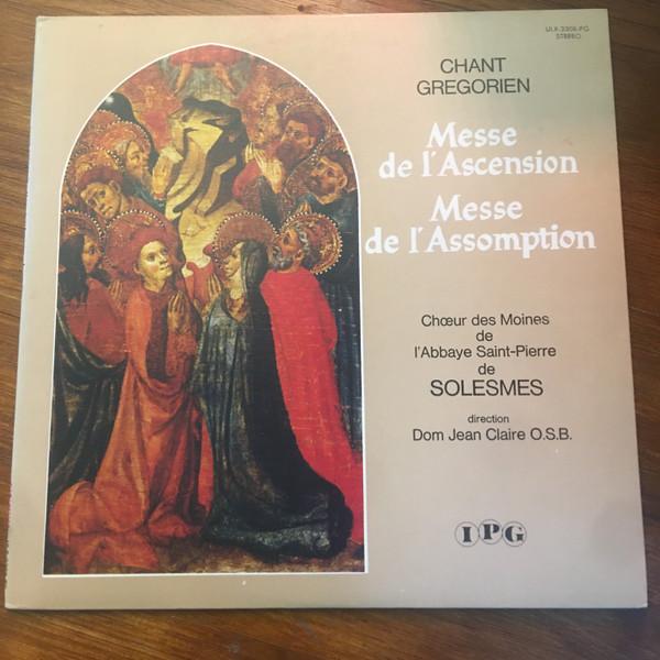 

LP Record CHUR DES MOINES DE LABBAYE SAINT Chant Grgorien Messe De LAscens ULX3308PG IPG 1972 Japan Obi Classical Used