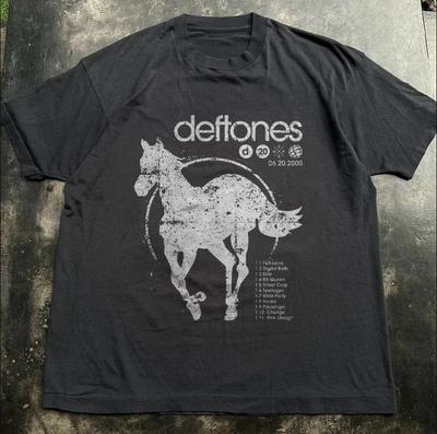 Deftones White Pony Tracklist T-Shirt, Unisex Schwarzes T-Shirt, Größe S-5XL