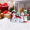 4 Pieces of DIY Christmas Snowman Pendant Christmas Tree Decoration