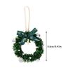 Merry Christmas Wreath Pendant With Bell Car Door Hanging Decoration Xmas Party Christmas Tree Decor Accessories