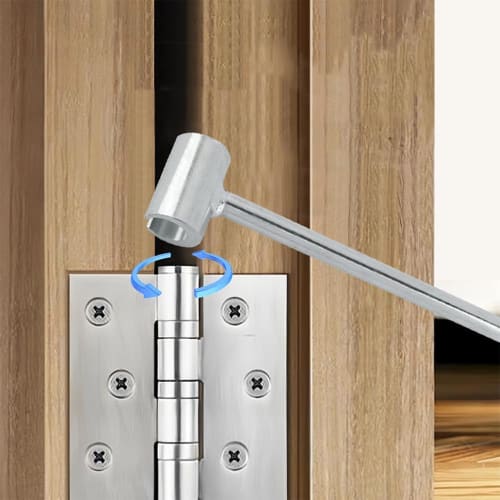 YIBOOOM Door Hinge Adjustment Tool, Easy-to-Use Hinge Gap Adjustment Wrench for Flag-Type Hinges, Round Bolt, Hinge Lifter, Hinge Repair Spanner for F