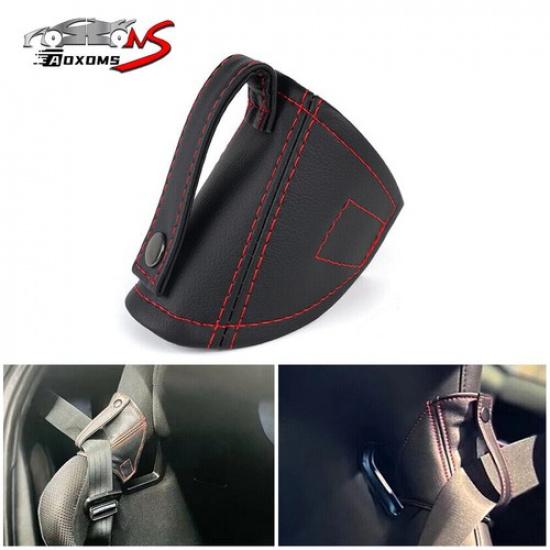 Universal Suede Leather Car Bucket Seatbelt Guide Seat Belt Holder Protector