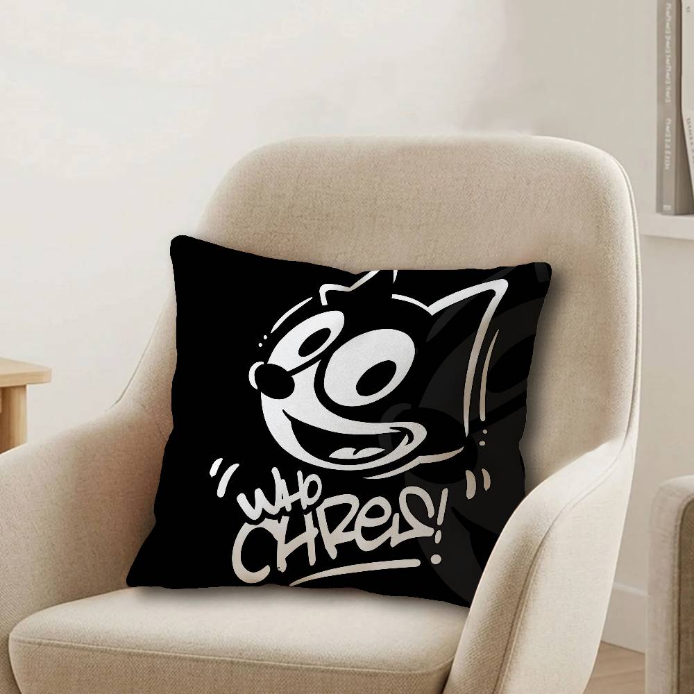 FFelix Cartoon The CCat Lucky Dragon Pillow Cover Sofa Cushion Cover Home Room Decoration Children Gift